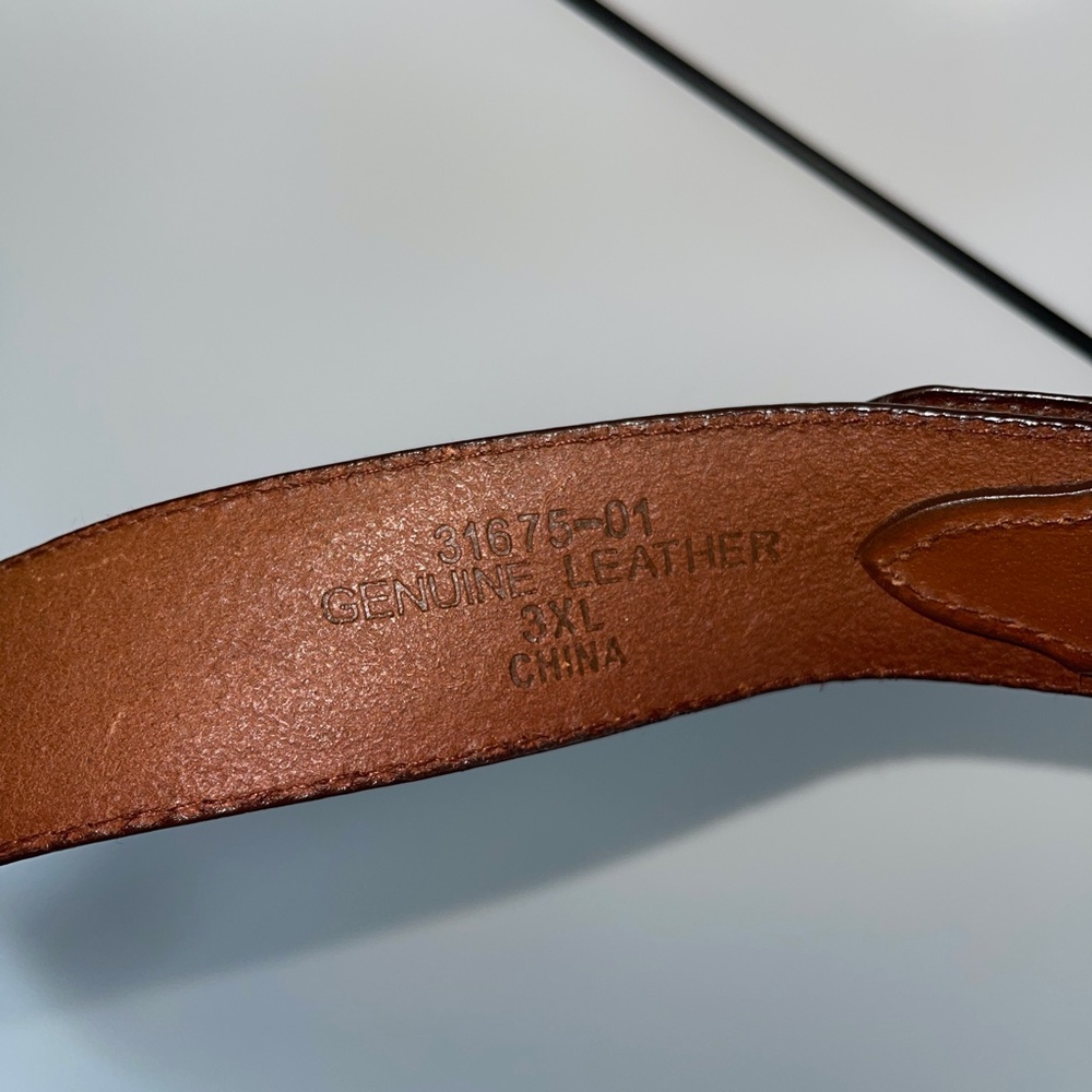 Leather Western Belt Size 3XL - Picture 8 of 8
